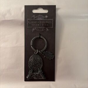 NWT HBO GAME OF THRONES STUDIO TOUR THE IRON THRONE KEY CHAIN